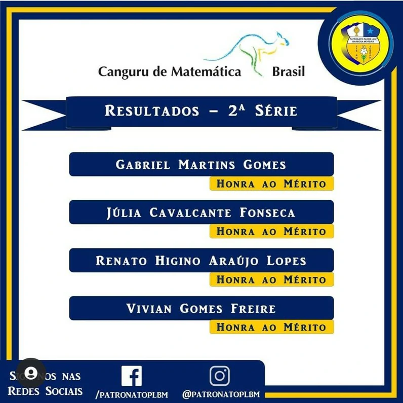 Olimpiada Canguru de Matematica Brasil 2021 2 serie