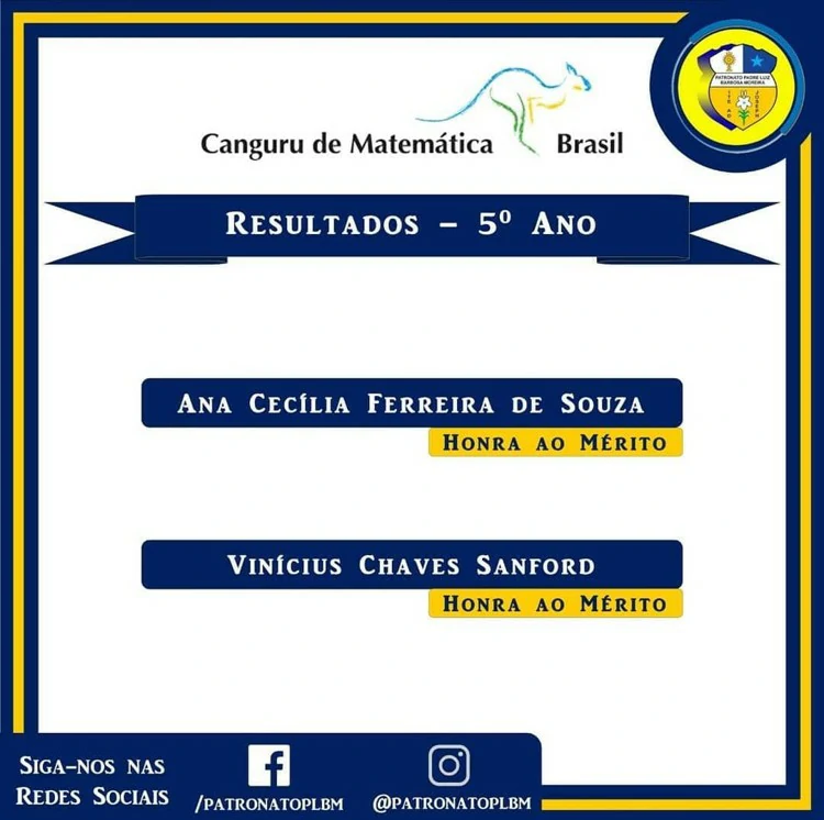 Olimpiada Canguru de Matematica Brasil 2021 5 ano