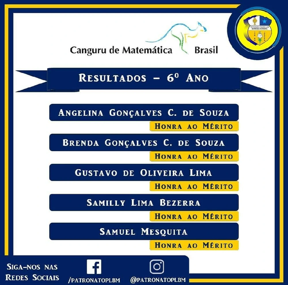 Olimpiada Canguru de Matematica Brasil 2021 6 ano