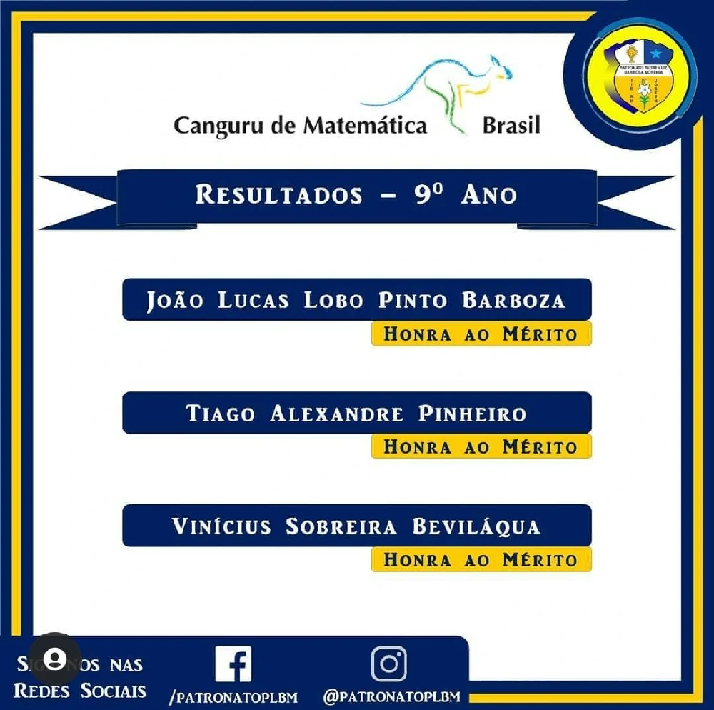Olimpiada Canguru de Matematica Brasil 2021 9 ano
